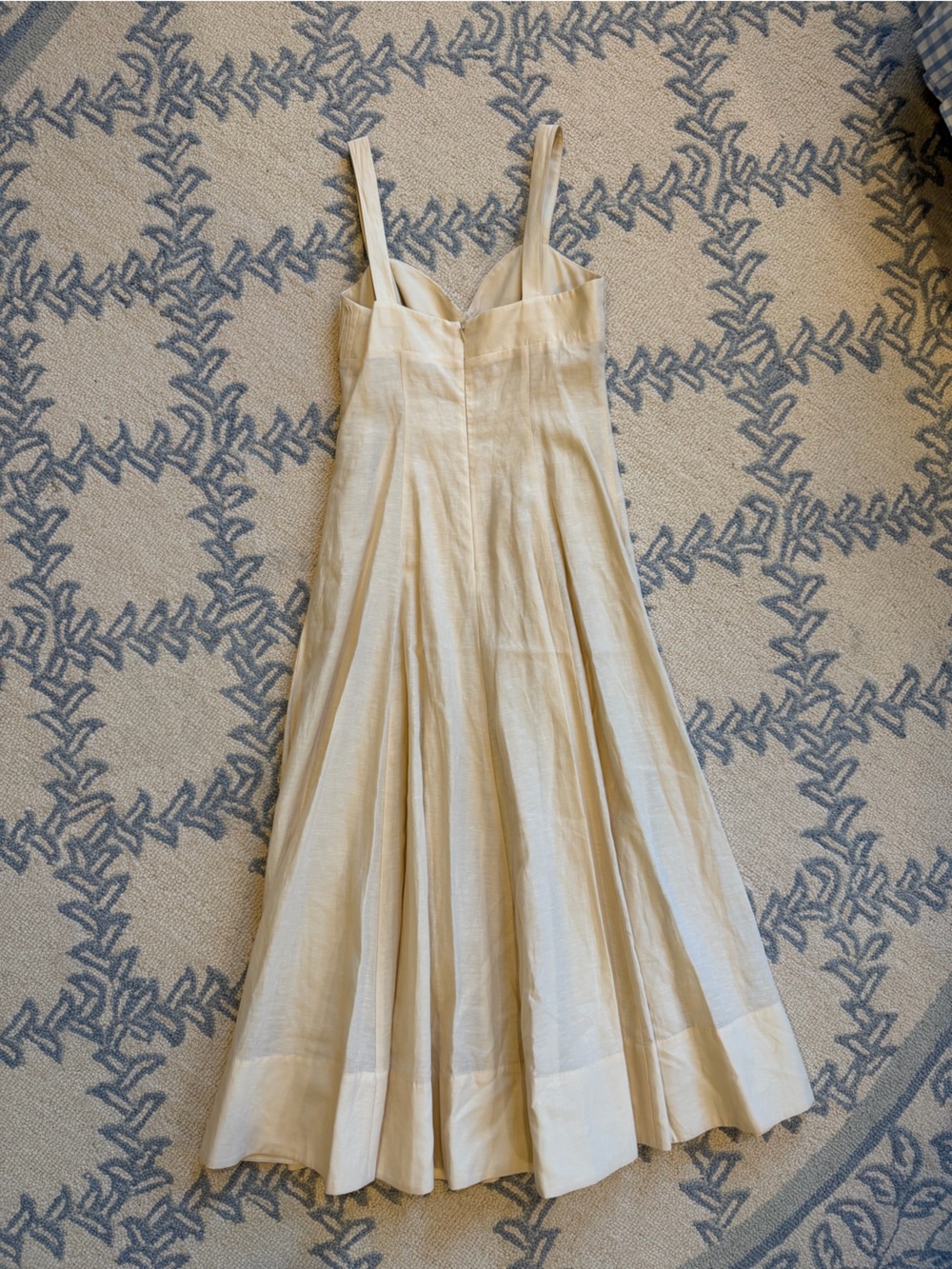 NWT Antonio Melani x Style by Simkins Page Soutache Linen Blend Sweetheart Dress - Picture 6 of 11